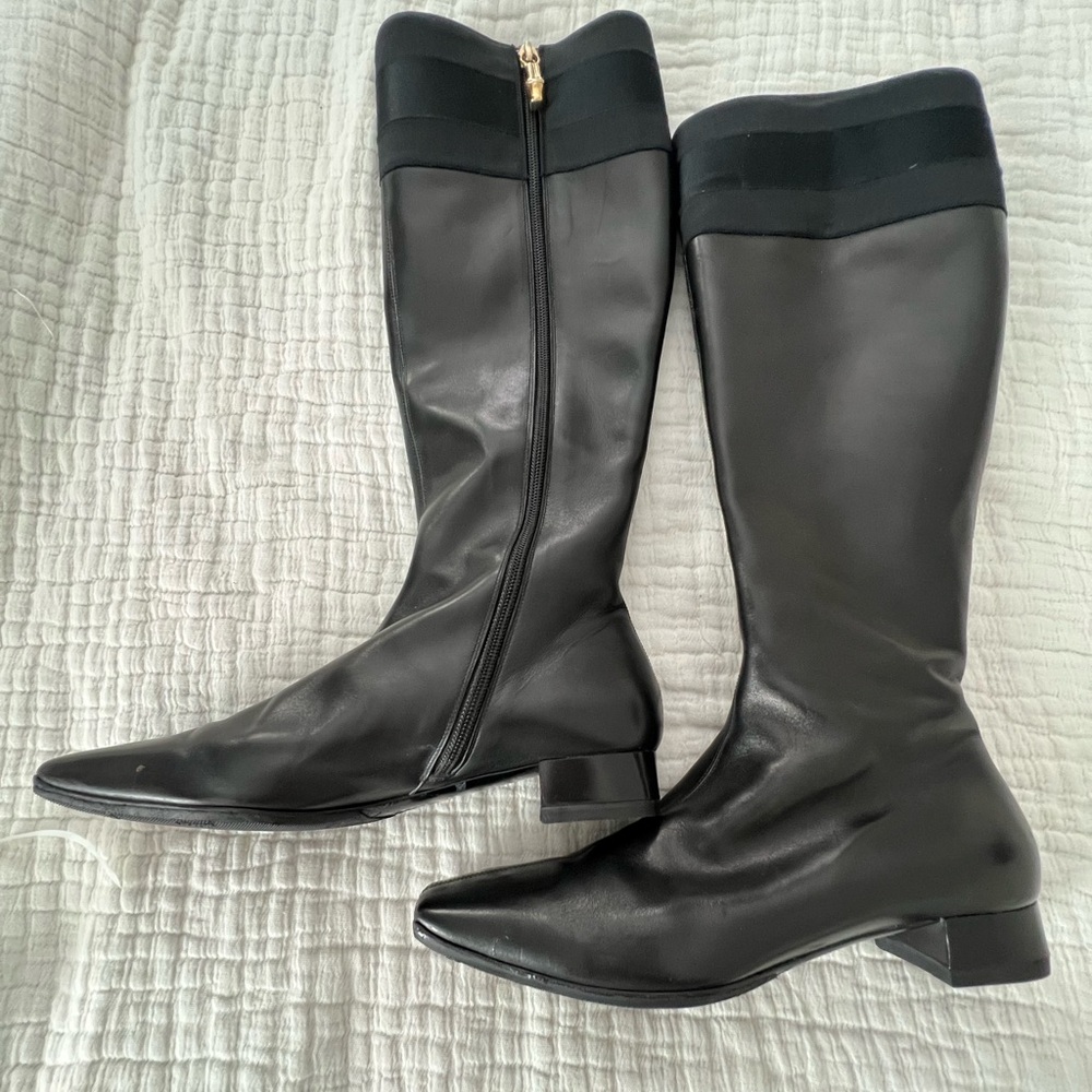 Gucci Elegant Black Knee-High Women's Boots EUC